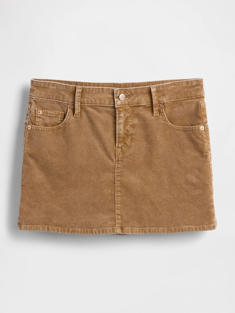 Corduroy Mini Skirt