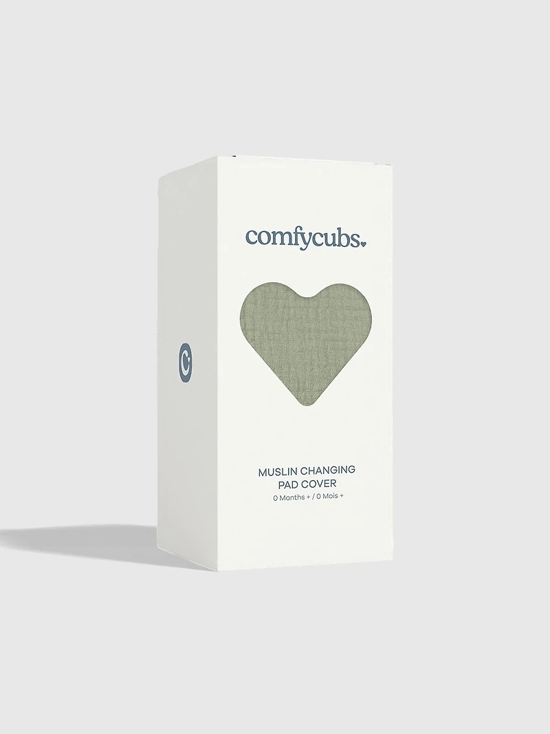 Comfy Cubs Muslin Fitted Changing Pad Cover