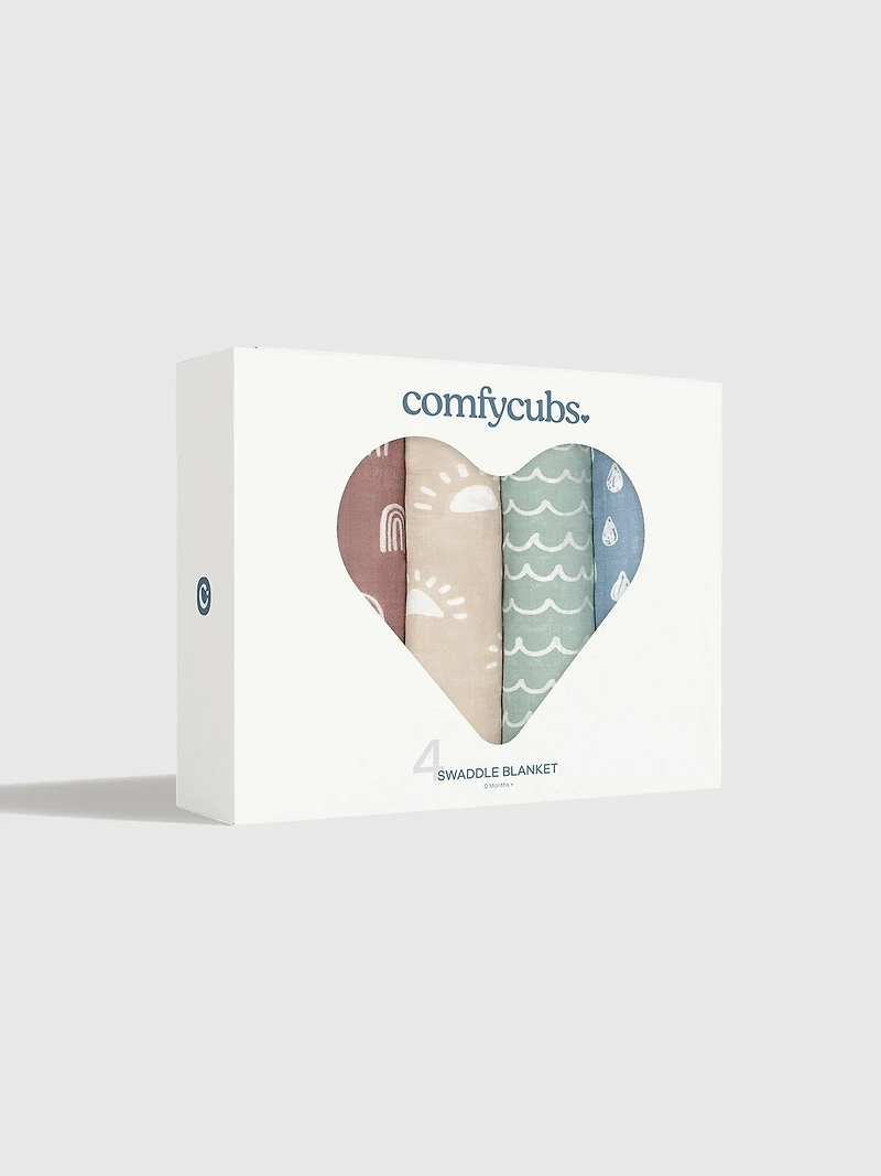 Comfy Cubs Muslin Swaddle Blanket