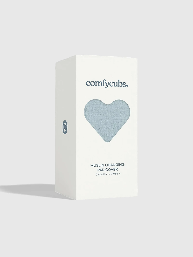 Comfy Cubs Muslin Fitted Changing Pad Cover
