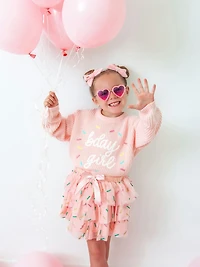Sweet Wink Birthday Girl Sprinkle Knit Sweater