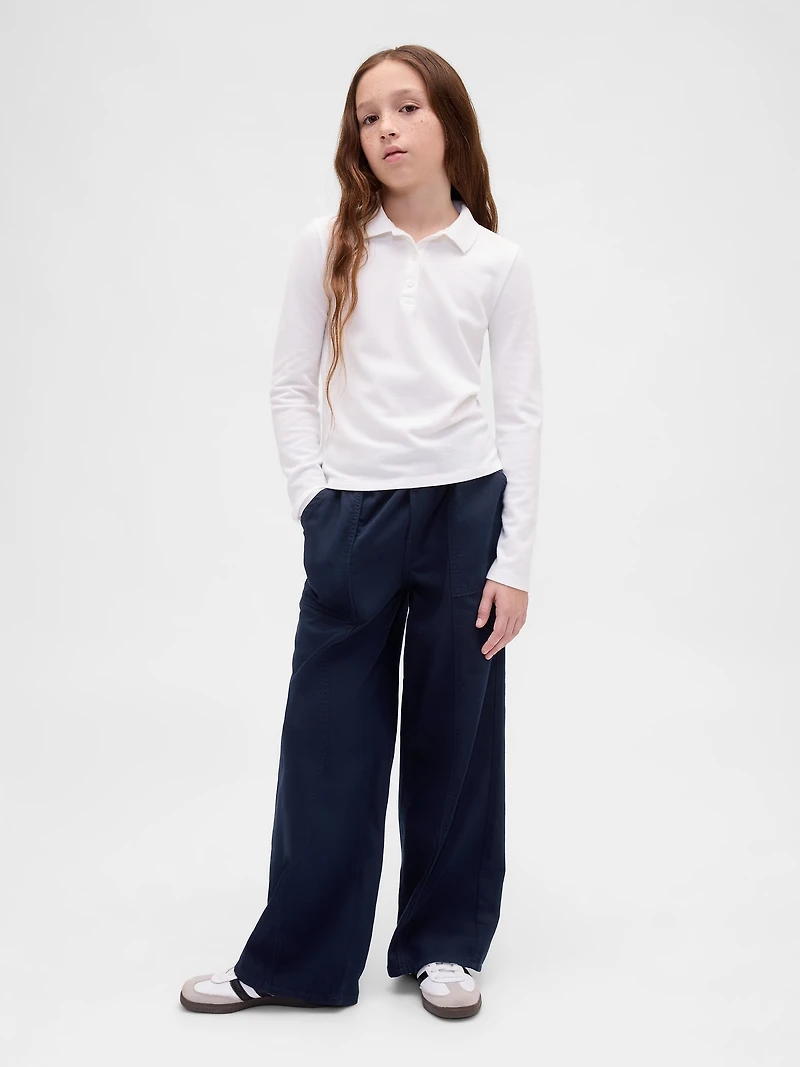 Kids Uniform Easy Wide-Leg Pants