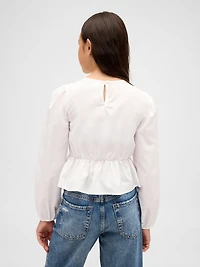 Kids Smocked Peplum Top
