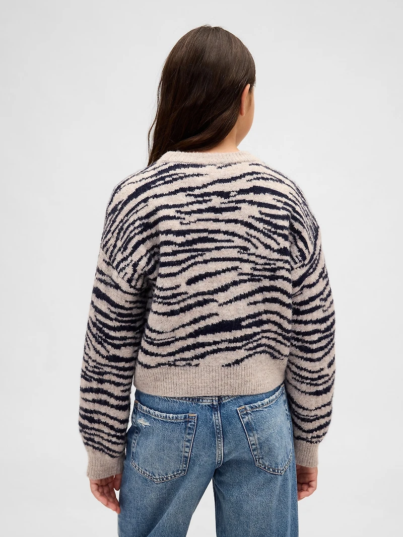 Kids Relaxed Crewneck Sweater