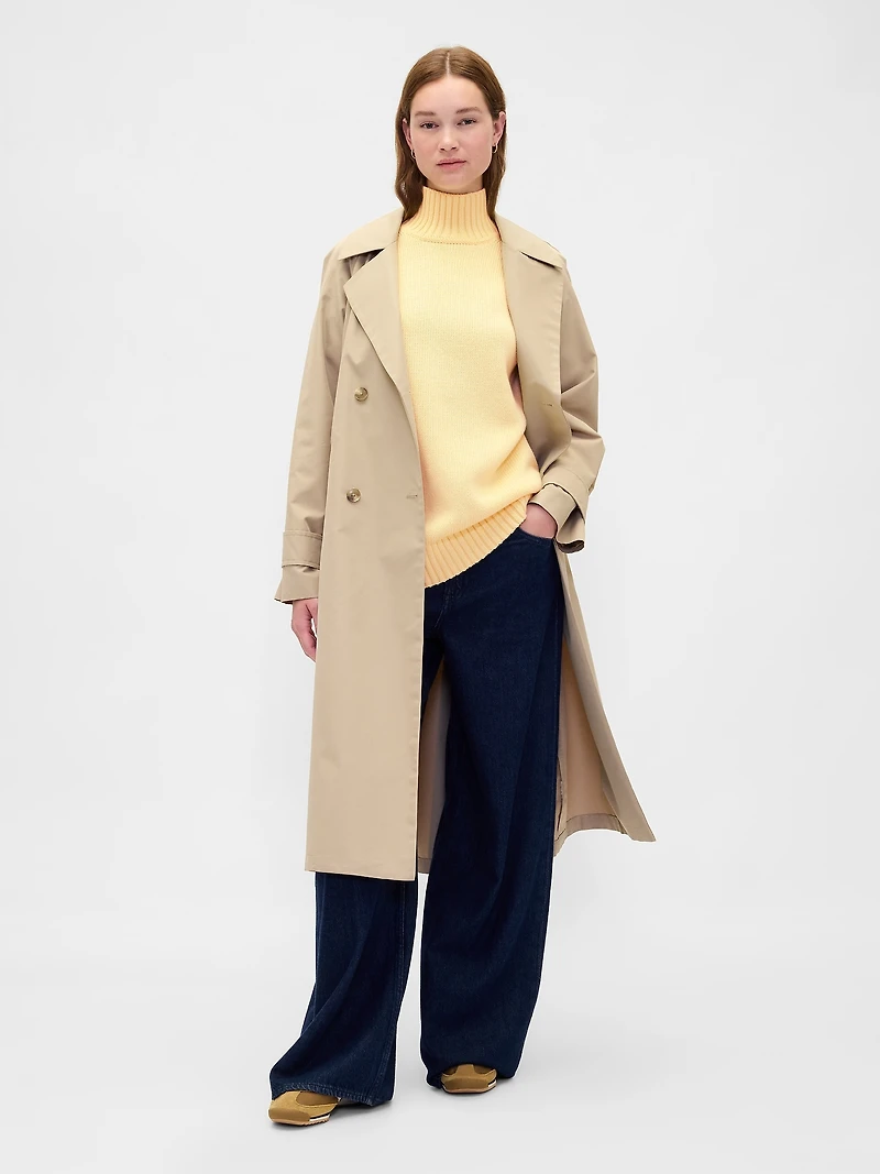 100% Cotton Oversized Mockneck Sweater
