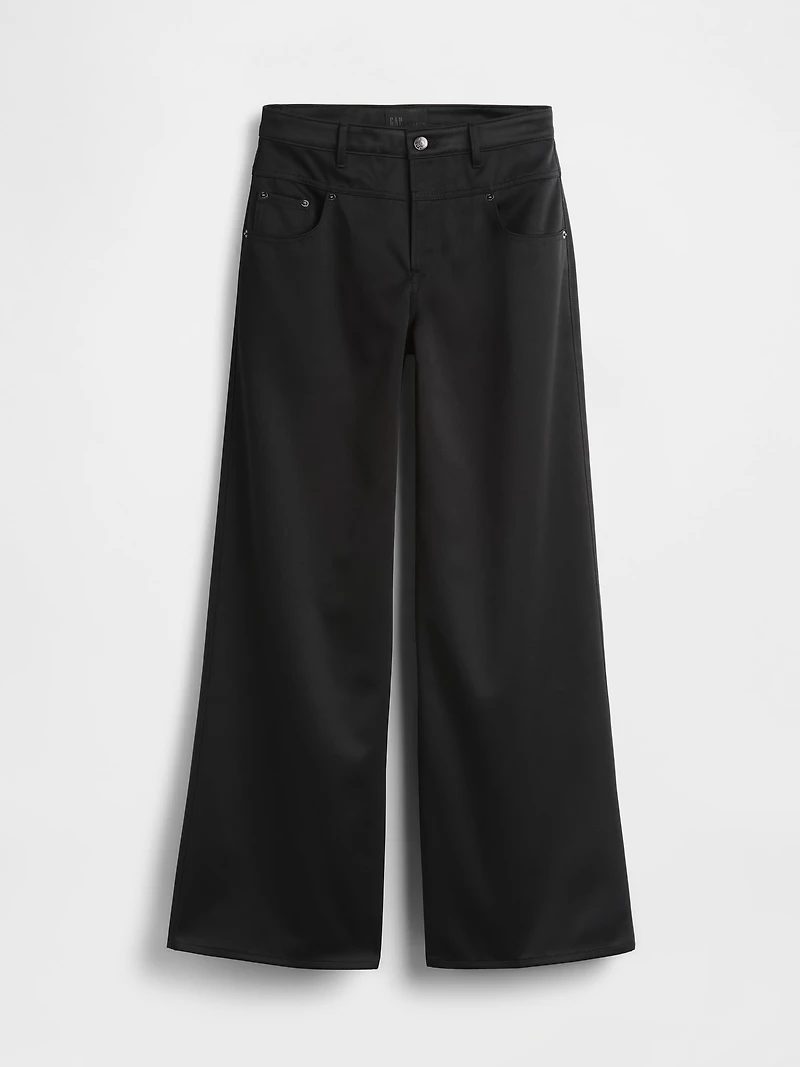 GapStudio Low Rise Satin Baggy Pants