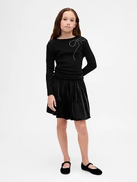 Kids Velour Bubble Skirt