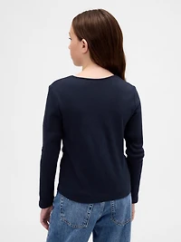 Kids Keyhole Bow Fitted T-Shirt