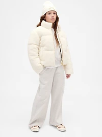 Kids Sherpa Puffer Jacket