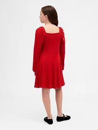 Kids Ruched Bow Dress