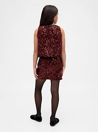 Kids Sequin Mini Skirt