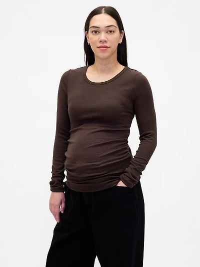Maternity Modern Crewneck T-Shirt