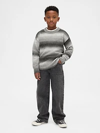 Kids Space-Dye Relaxed Crewneck Sweater