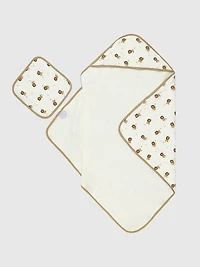 Bamboo Little Lion Hooded Towel Set