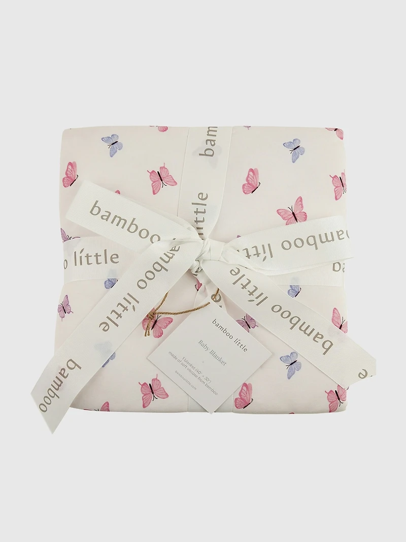 Bamboo Little  Butterfly Baby Blanket