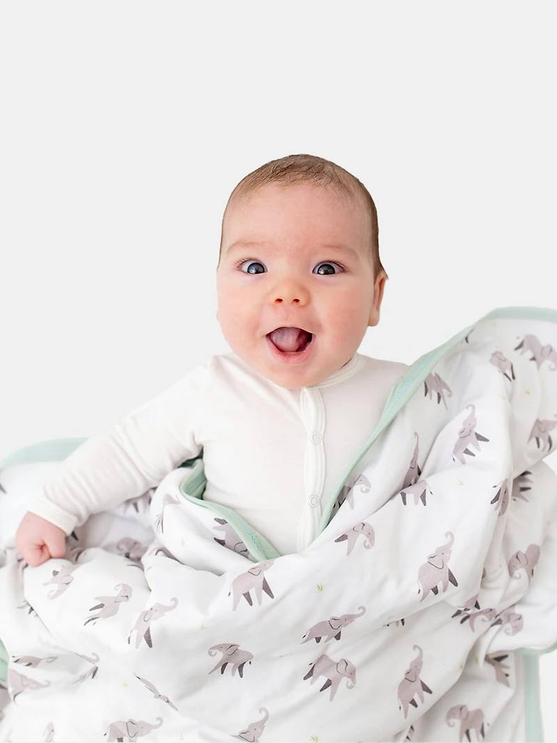 Bamboo Little Elephant Baby Blanket