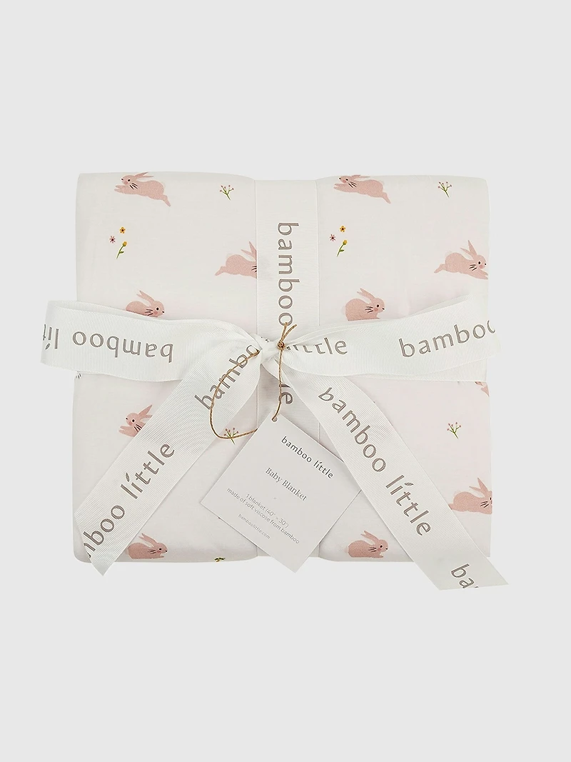 Bamboo Little Bunny Baby Blanket