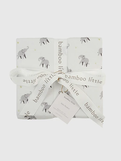 Bamboo Little Elephant Baby Blanket