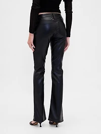 Low Rise Recycled Vegan Leather Long & Lean Pants