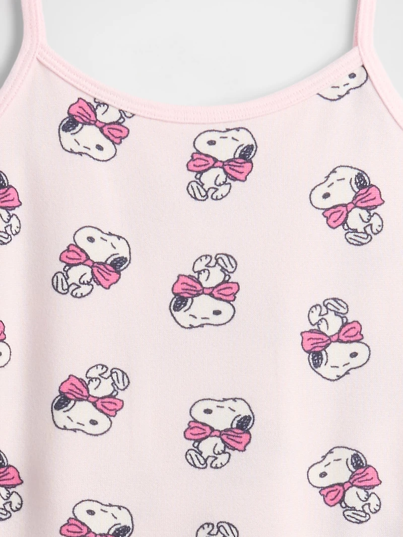 Kids Snoopy Recycled Tank PJ Set