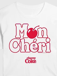 Cherry Coke Mon Cheri Cropped Graphic Tee