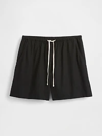 Linen-Blend Easy Shorts