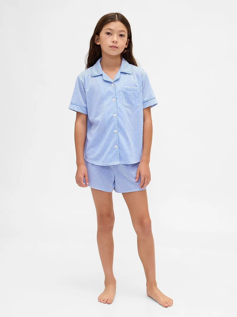 Kids Recycled PJ Short Set