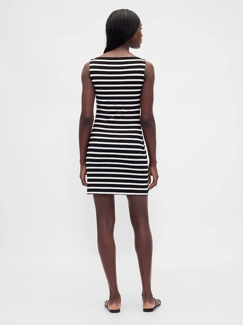Boatneck Mini Shift Dress