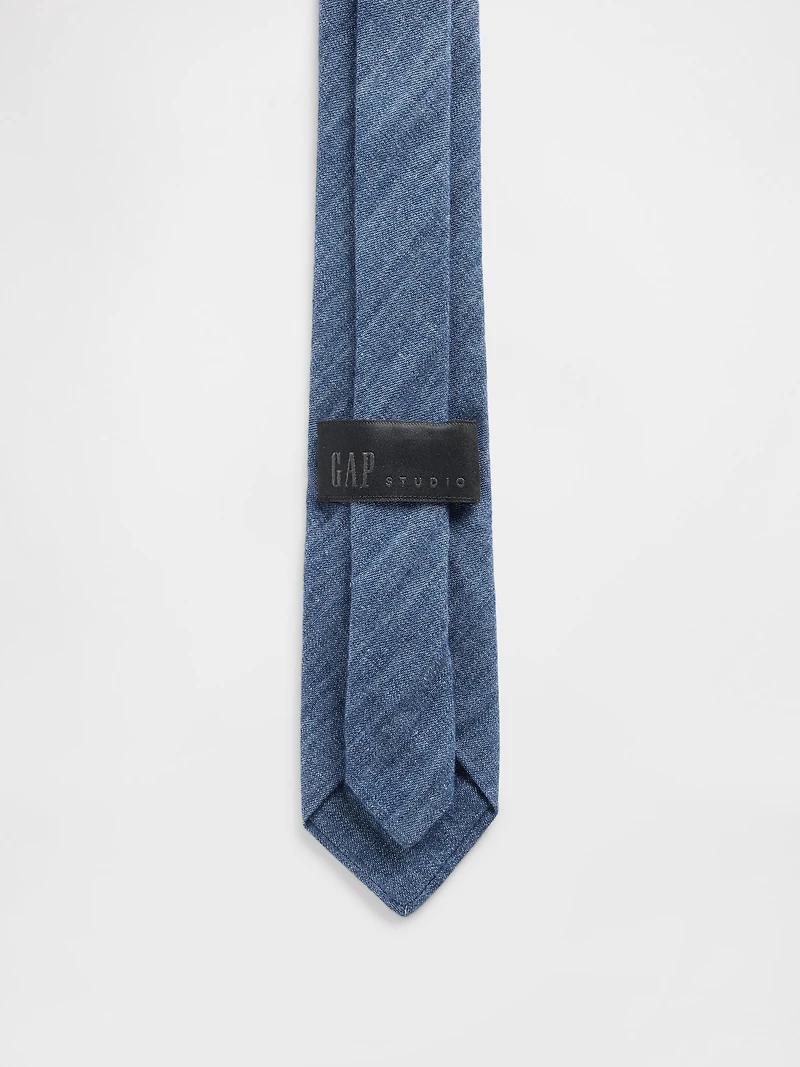 GapStudio Chambray Skinny Tie