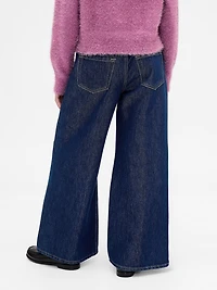 Kids Low Rise Baggy Metallic Jeans