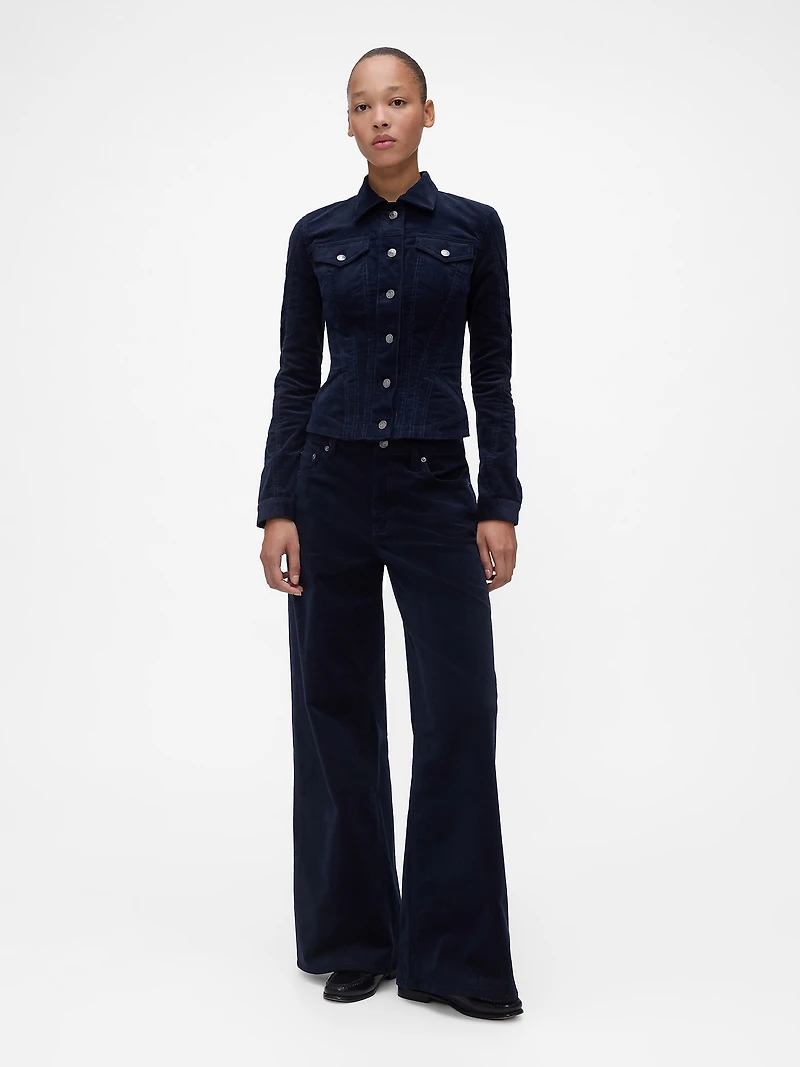 GapStudio Low Rise Corduroy Wide-Leg Pants