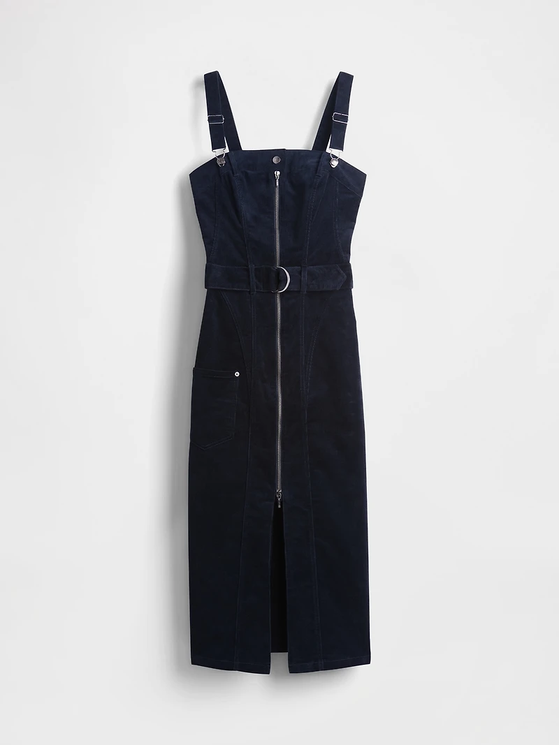GapStudio Corduroy Belted Midi Dress