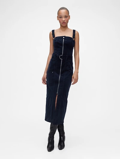 GapStudio Corduroy Belted Midi Dress