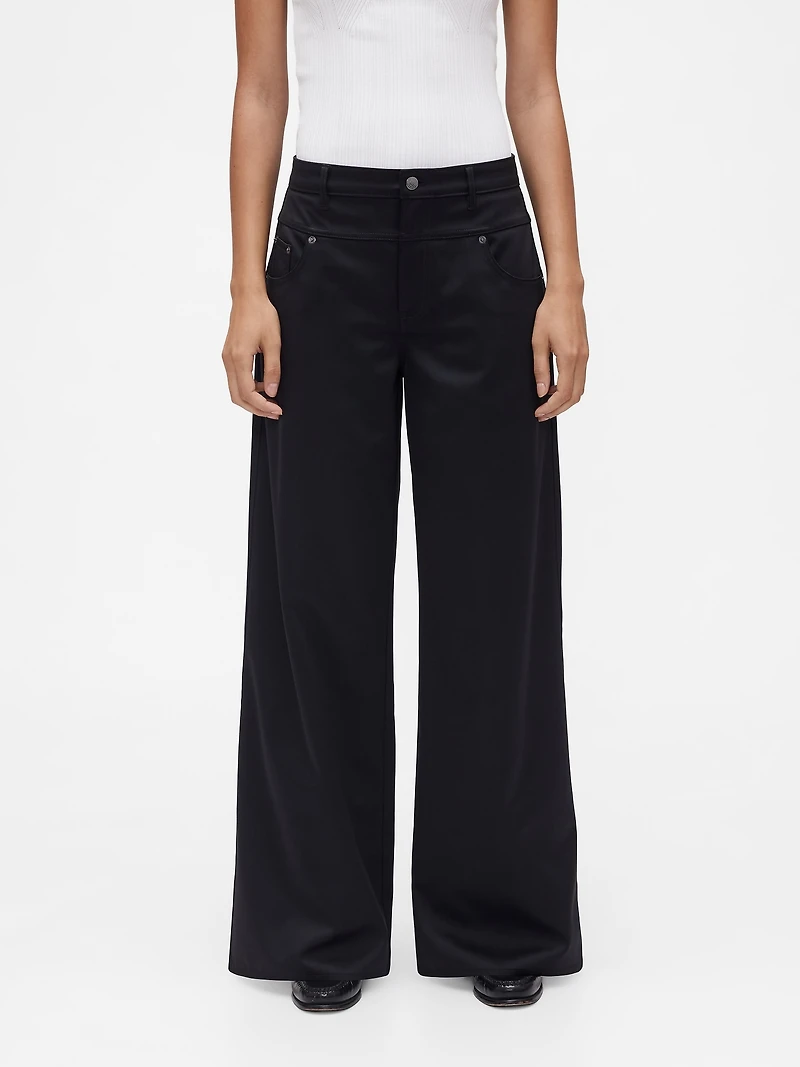 GapStudio Low Rise Satin Baggy Pants