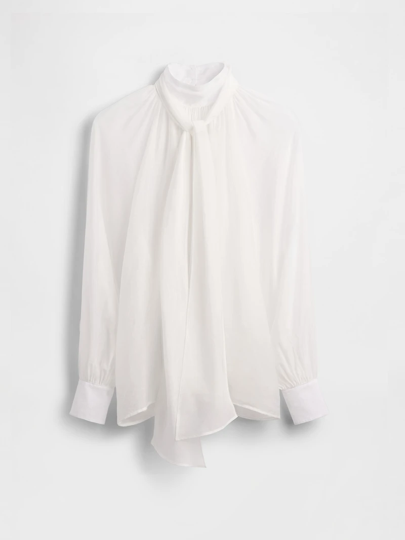 GapStudio Sheer Bow Shirt