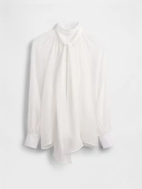 GapStudio Sheer Bow Shirt