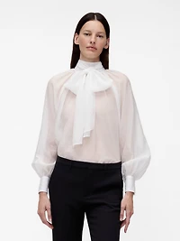 GapStudio Sheer Bow Shirt