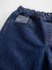 Kids Low Rise Baggy Metallic Jeans