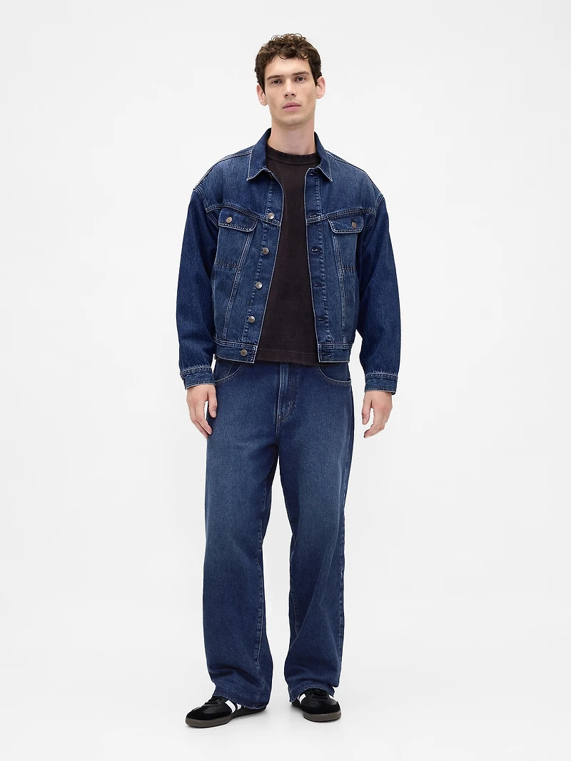 Stranger Things Adult Flannel-Lined Extra Baggy Jeans