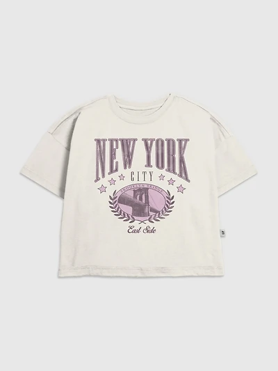 Kids New York College Graphic T-Shirt