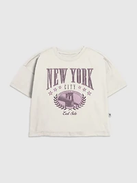 Kids New York College Graphic T-Shirt