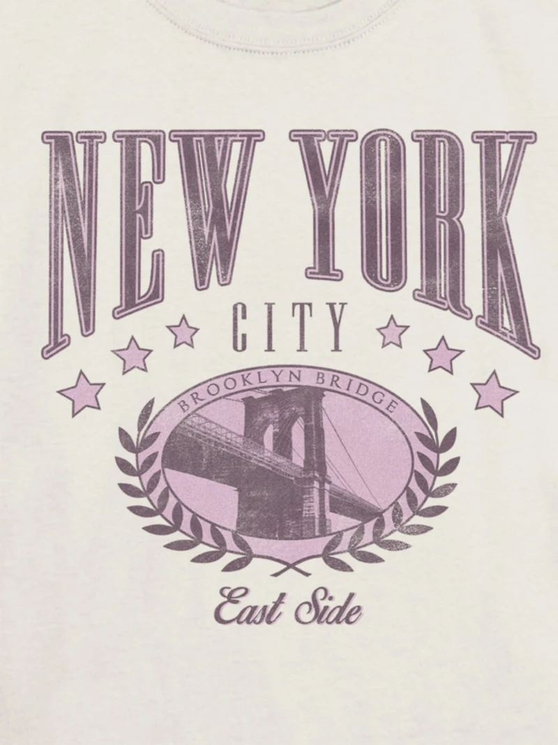 Kids New York College Graphic T-Shirt