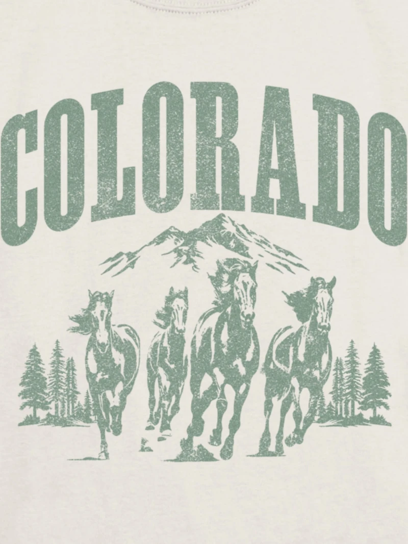 Kids Colorado Horses Graphic T-Shirt