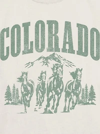 Kids Colorado Horses Graphic T-Shirt