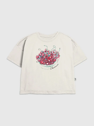 Kids Painted Cherries Graphic T-Shirt