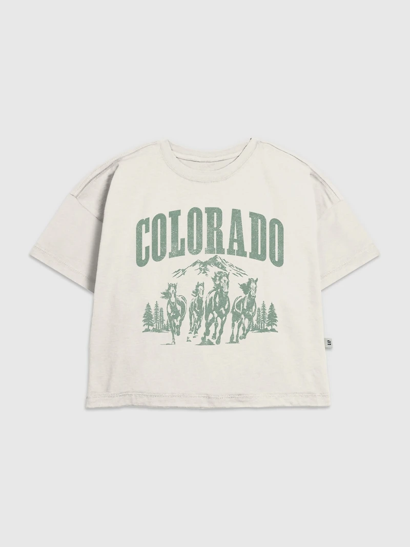 Kids Colorado Horses Graphic T-Shirt