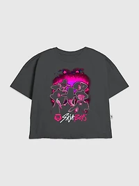 Kids K-Pop Demon Hunters Saja Boys Dark Graphic T-Shirt