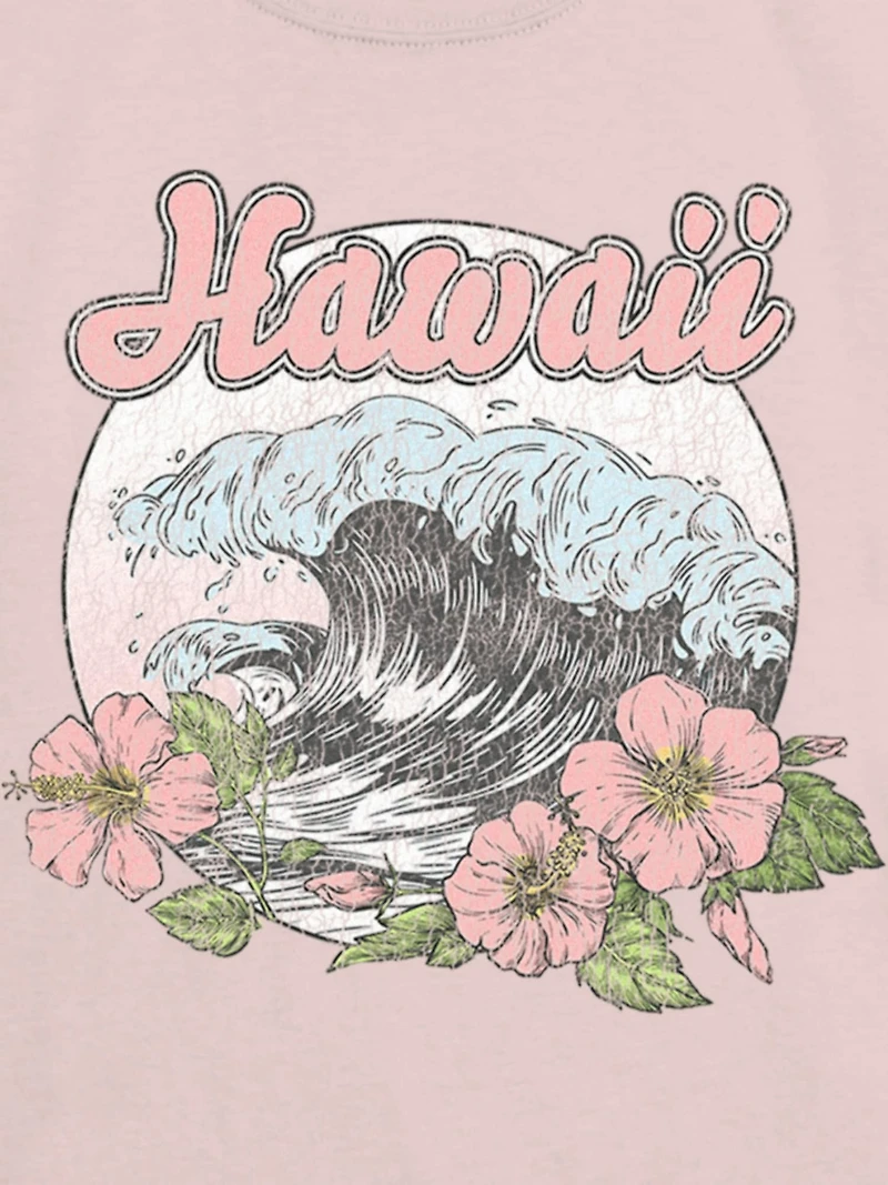 Kids Hawaii Floral Graphic T-Shirt