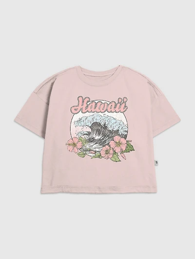 Kids Hawaii Floral Graphic T-Shirt