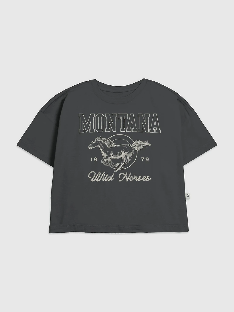 Kids Montana Wild Horse Graphic T-Shirt